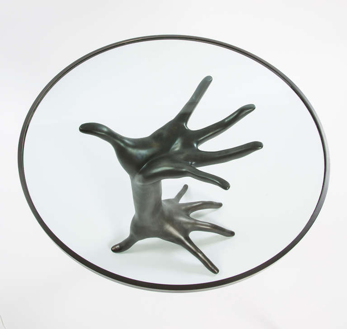 “A stunning and unique occasional table inspired Kelly's continuing interest in figurative decor.”