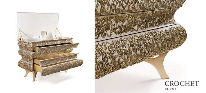 10 of the most expensive chests in the world - Crochet chest of drawers by Boca do Lobo