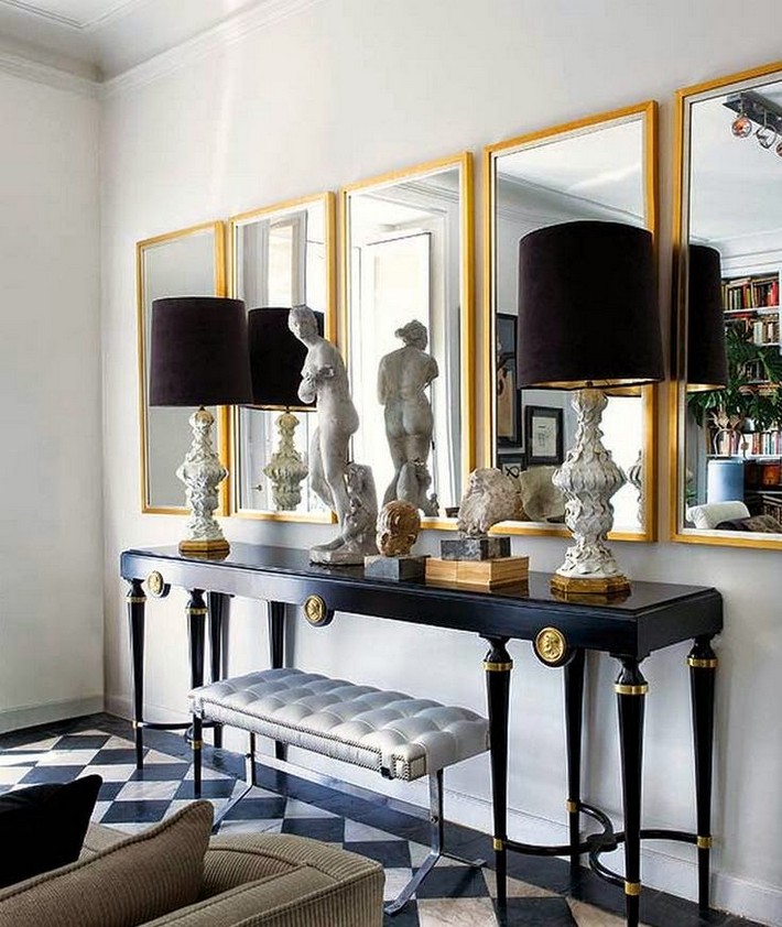 15-ways-to-decorate-with-gold-mirrors-entryway_2