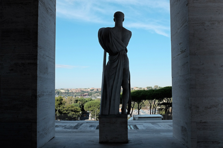 fendis new headquarters at the square colosseum Palace Rome