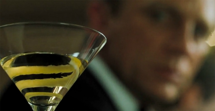 have an exclusive james bond experience dry gin martini