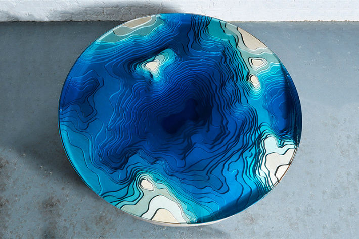 Limited Edition Ocean Cross-Section Table by ‘Duffy London’