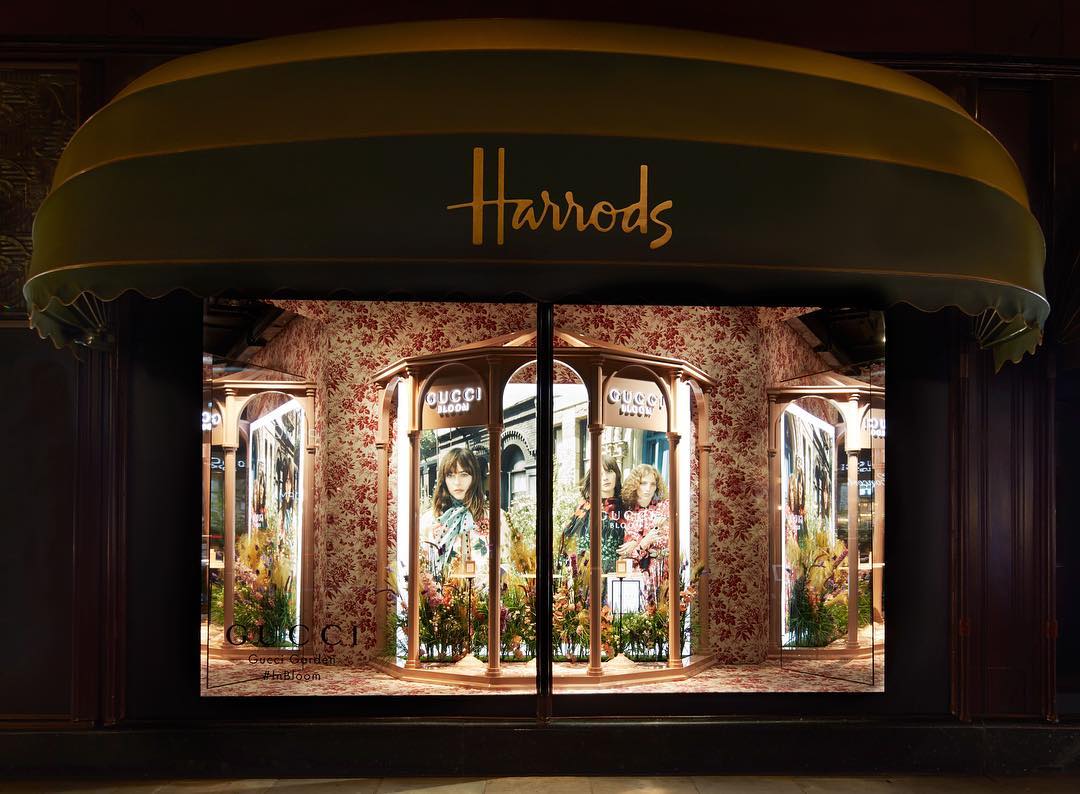 Gucci & Harrods for Garden-Themed Set of Exclusive Products