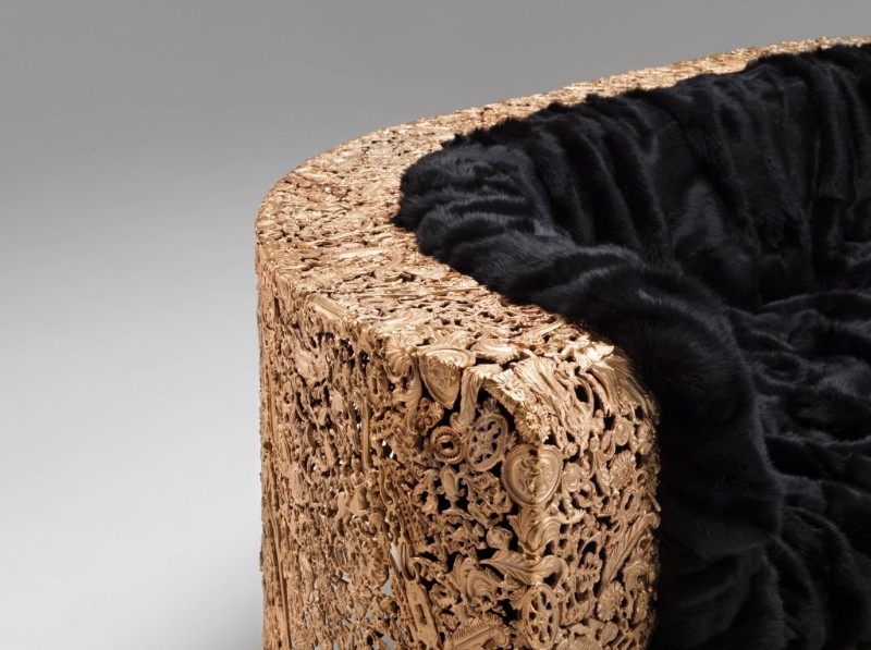 – A Look at Their Collectible Design sofa detail